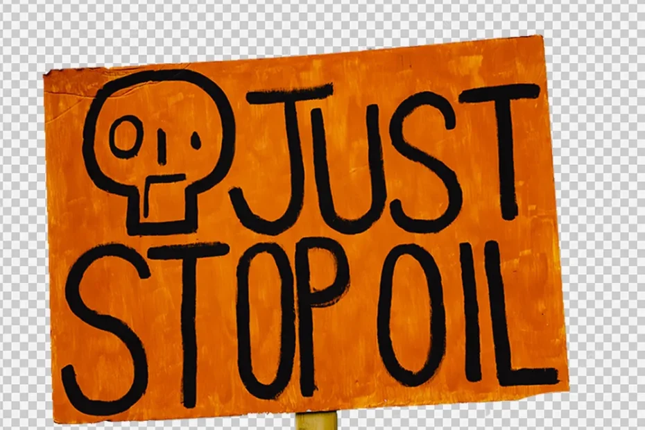jus stop oil orange logo png download