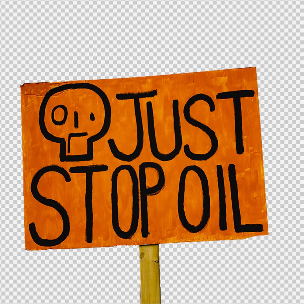 jus stop oil orange logo png download