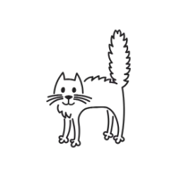 Hand Drawn CAT Png Download