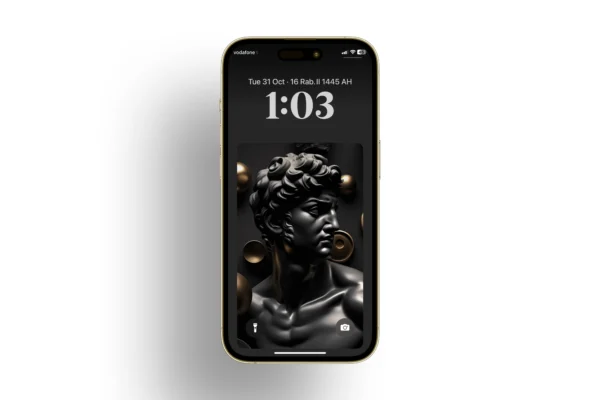 Black Greek Aesthetic Wallpaper for iPhone and android