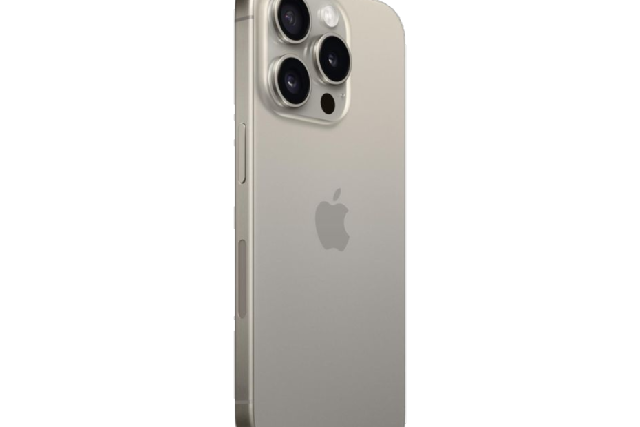 iPhone 15 Pro Natural Titanium Sideways