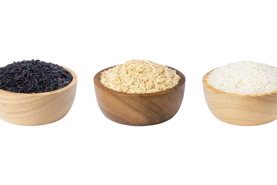 Black, Brown, and White Rice PNG