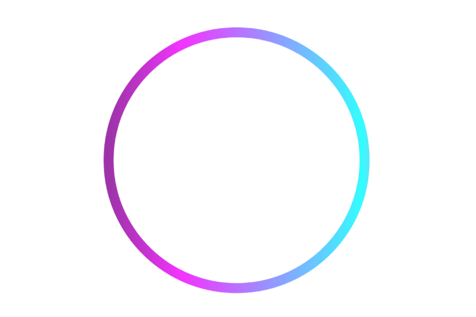 Pink Blue Gradient Circle PNG